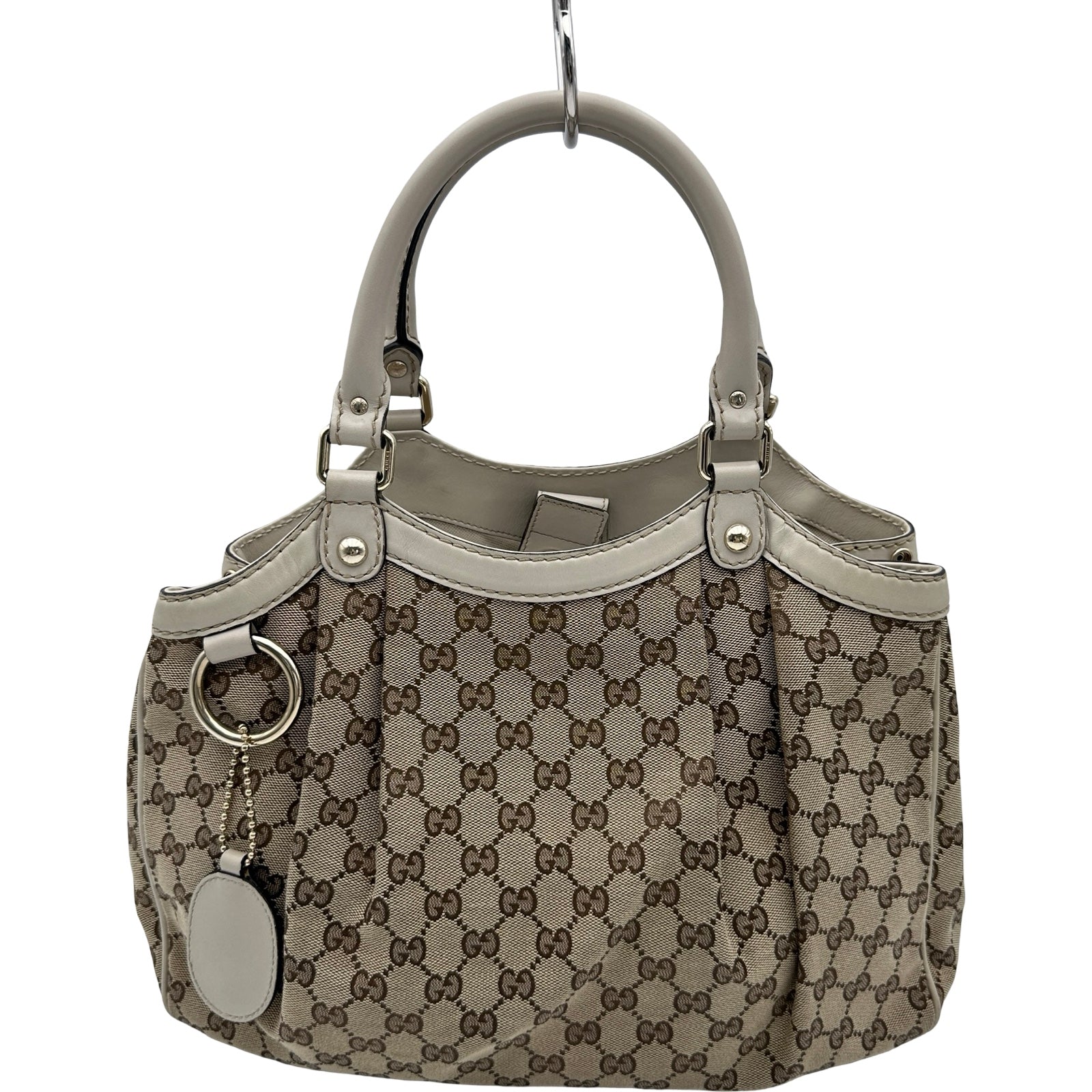 グッチ GUCCI スーキーハンドバッグ 211944 アイボリー GGキャンバス 