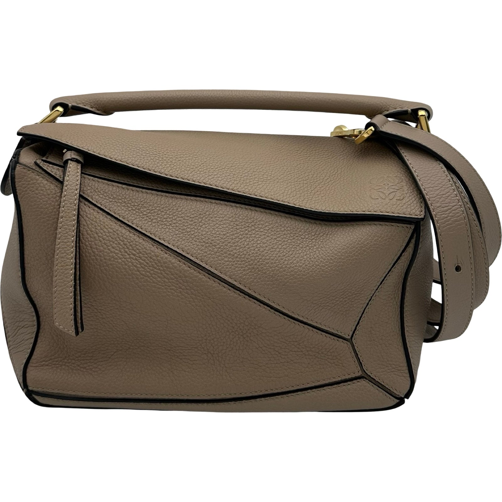 ロエベ LOEWE パズルスモール ベージュ レザー レディース ショルダー 