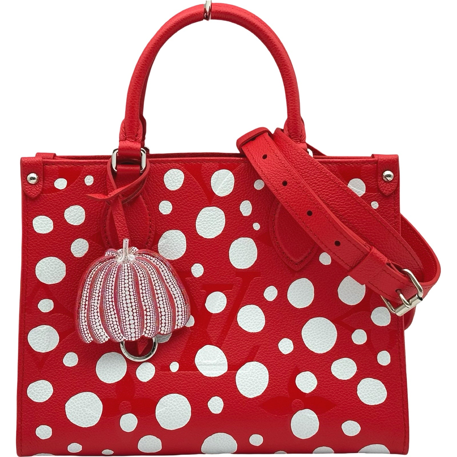 ルイ・ヴィトン LOUIS VUITTON オンザゴーPM 草間彌生コラボ M46412 レッド/ホワイト モノグラム・アンプラント レディース ショルダーバッグ ルイ・ヴィトン LOUIS VUITTON オンザゴー PM 草間彌生コラボ M46412