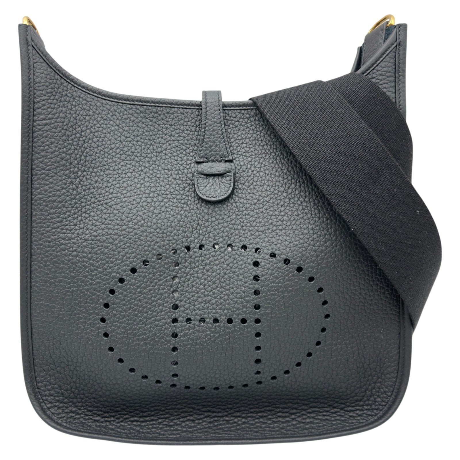 エルメス HERMES エヴリンTPM K刻 ブラック ゴールド金具 トリヨン レディース ショルダーバッグ エルメス HERMES エヴリン3 PM W刻 ブラック/ゴールド金具 トリヨン