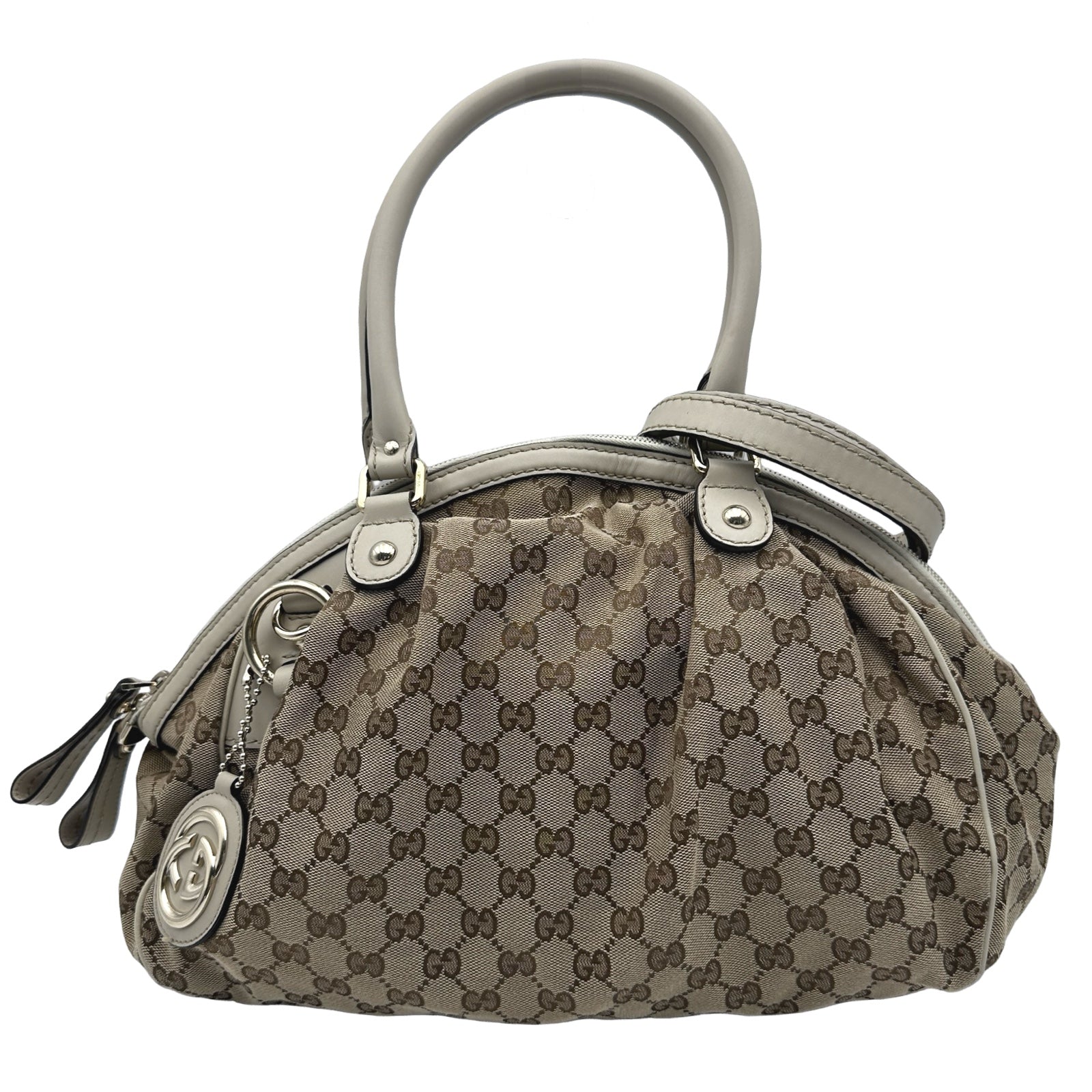 グッチ GUCCI スーキーハンドバッグ 223974 ホワイト GGキャンバス 