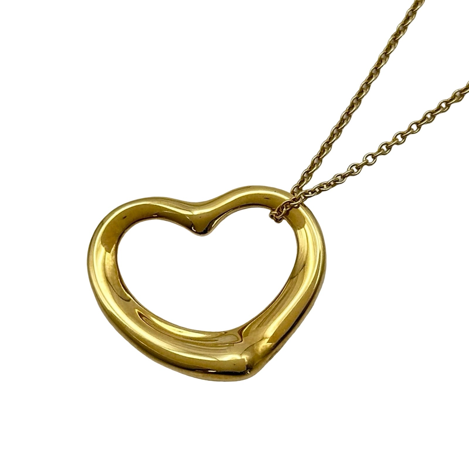 ティファニー TIFFANY＆CO オープンハートネックレス ゴールド 750