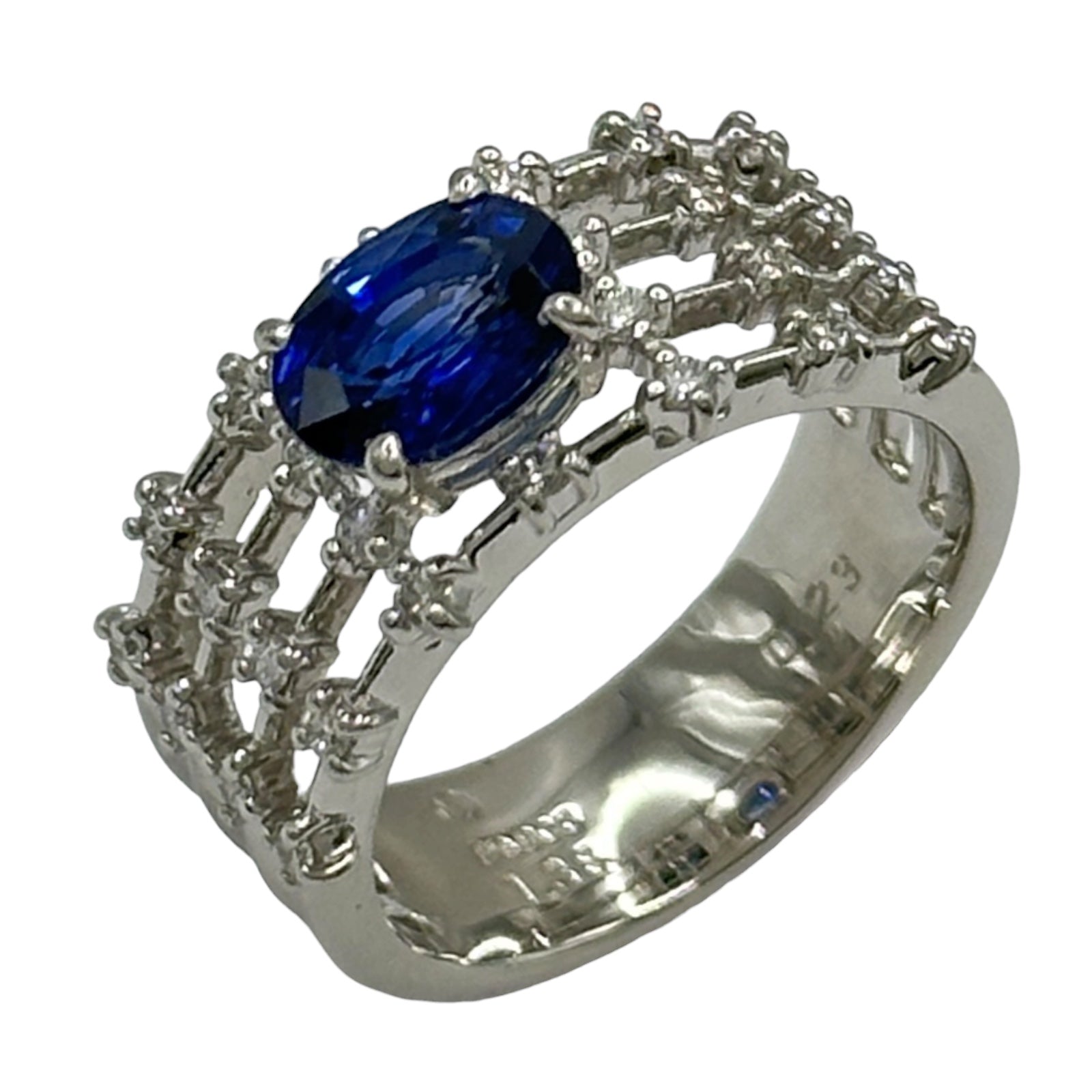 タサキ TASAKI リング プラチナ Pt900 サファイア ダイヤモンド
