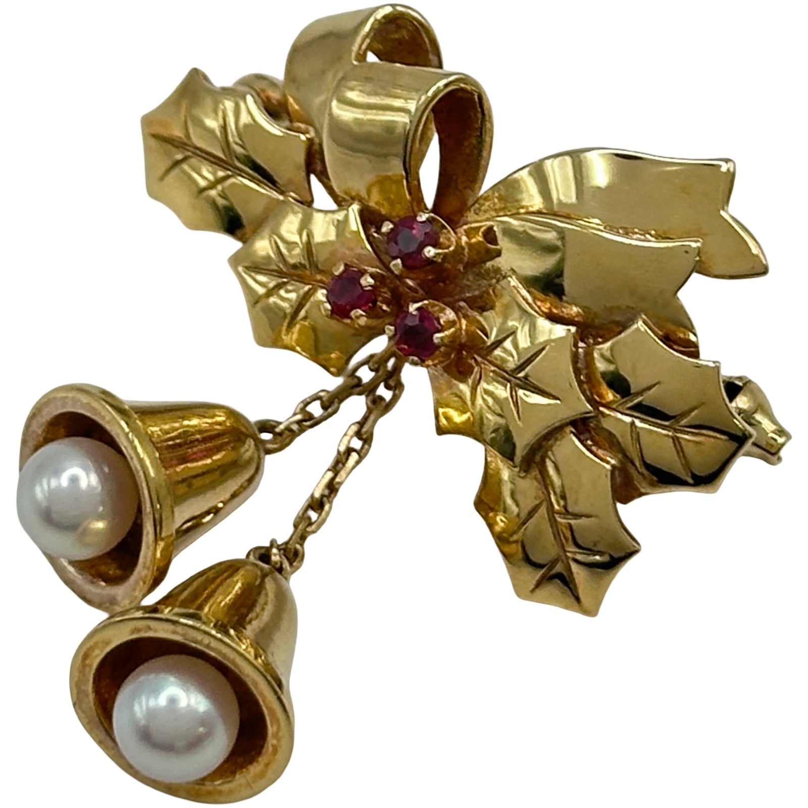 K18 ブローチ ミキモト MIKIMOTO ブローチ ゴールド K18 パール ルビー ジュエリー