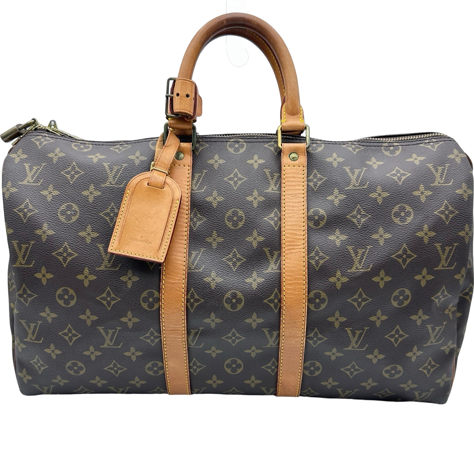 Louis Vuitton キーポル　ボストンバッグ ルイ・ヴィトン LOUIS VUITTON キーポル45 M41428 ブラウン モノグラム