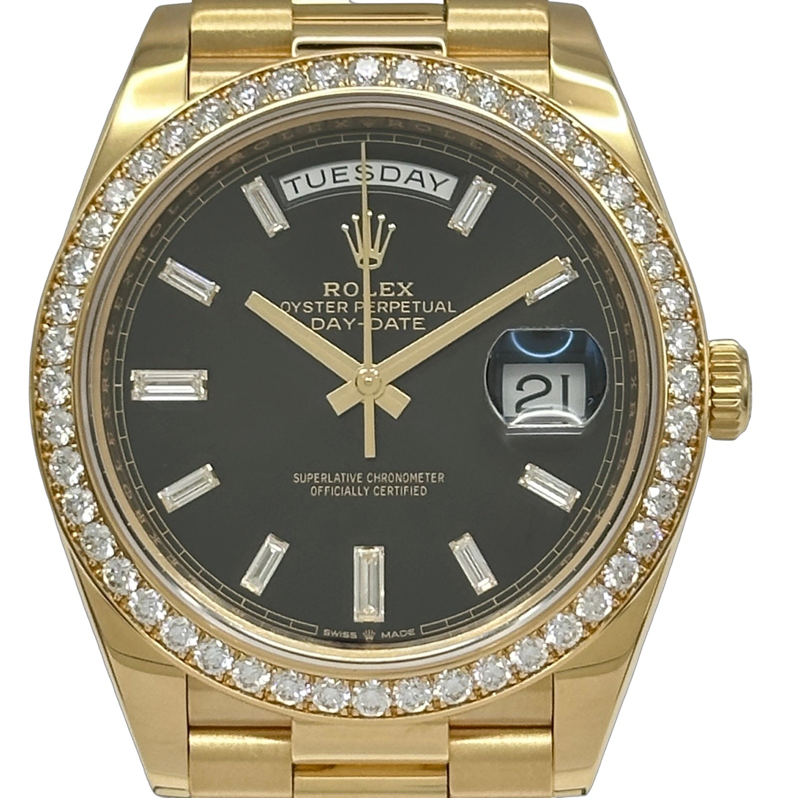 ロレックス ROLEX デイデイト40 228348RBR ブラック ゴールド 自動巻き
