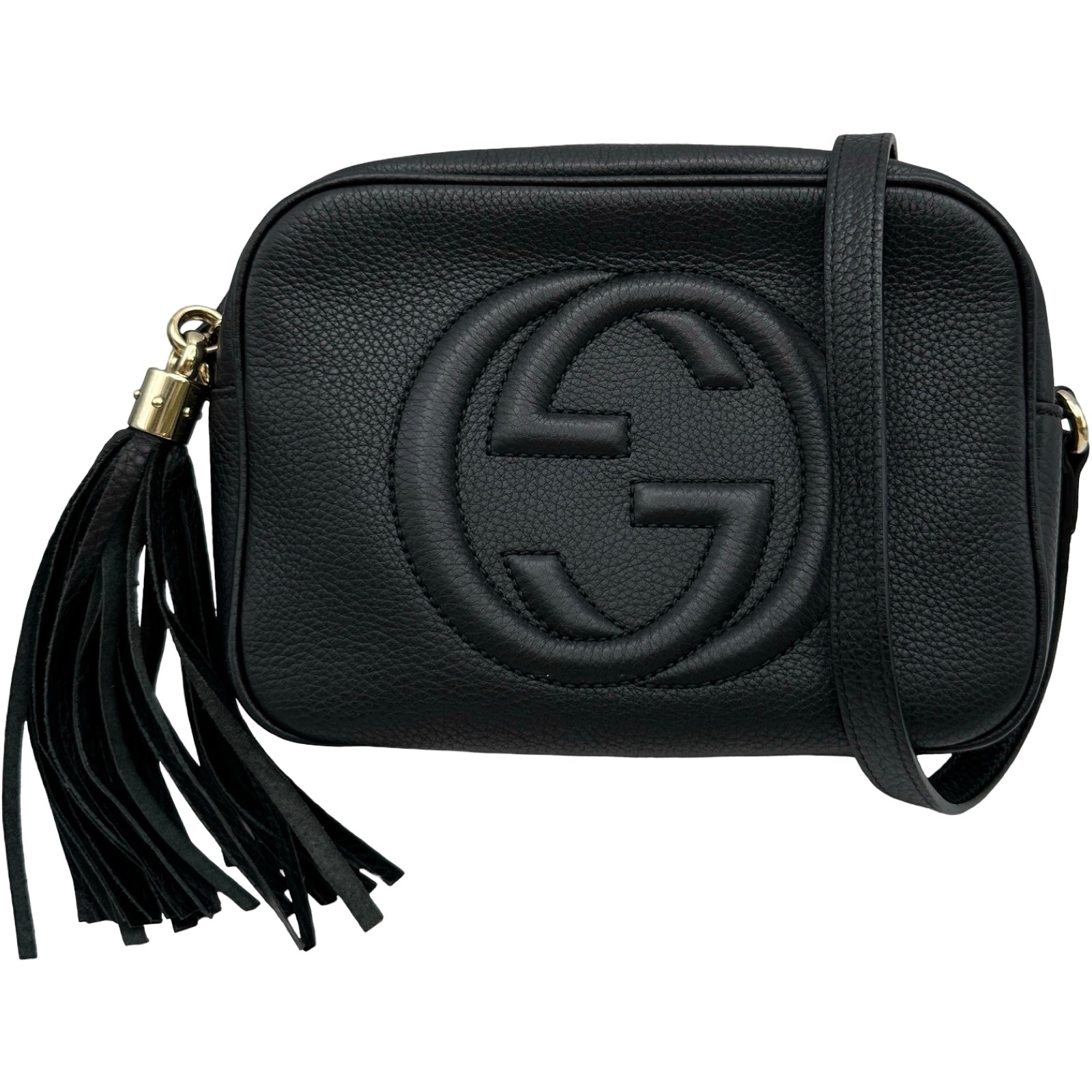 グッチ GUCCI ソーホーディスコバッグ 308364 ブラック レザー グッチ GUCCI ソーホーディスコバッグ 308364 ブラック レザー