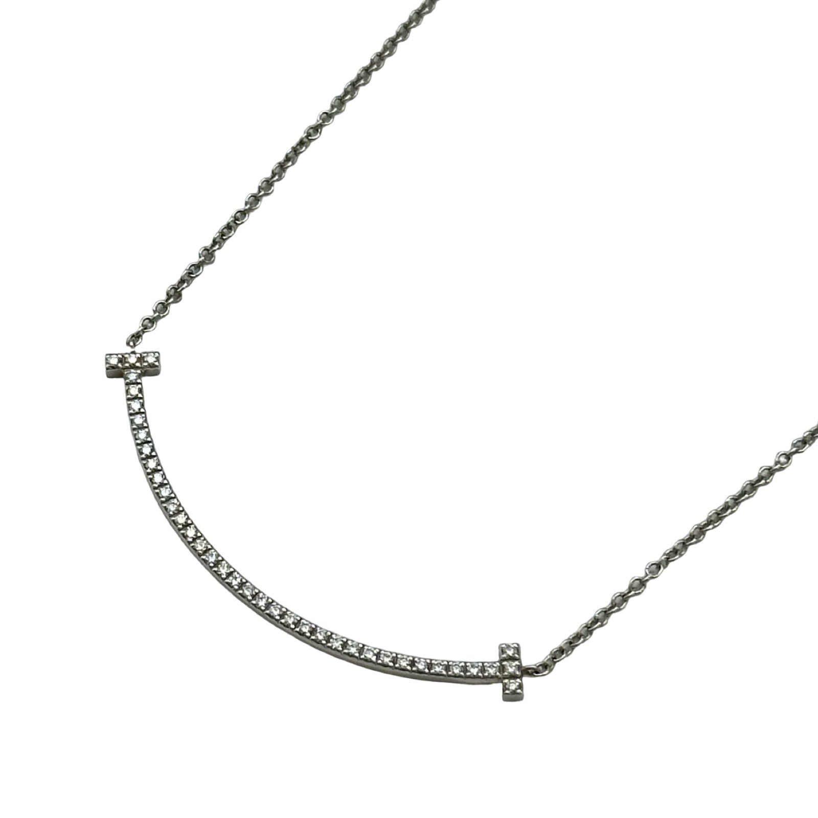 ティファニー TIFFANY＆CO Tスマイルダイヤネックレススモール