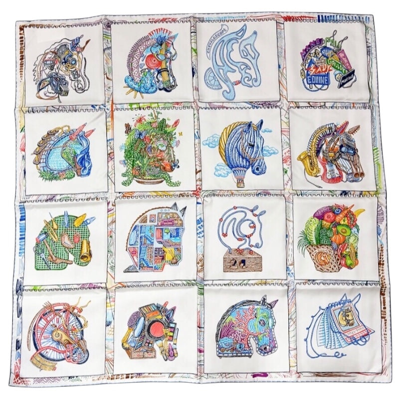 セール美品カレ90 シュヴァロスコープ Chevalo Scope HERMES エルメス HERMES カレ90 CHEVALO SCOPE シュヴァルスコープ 2023SS