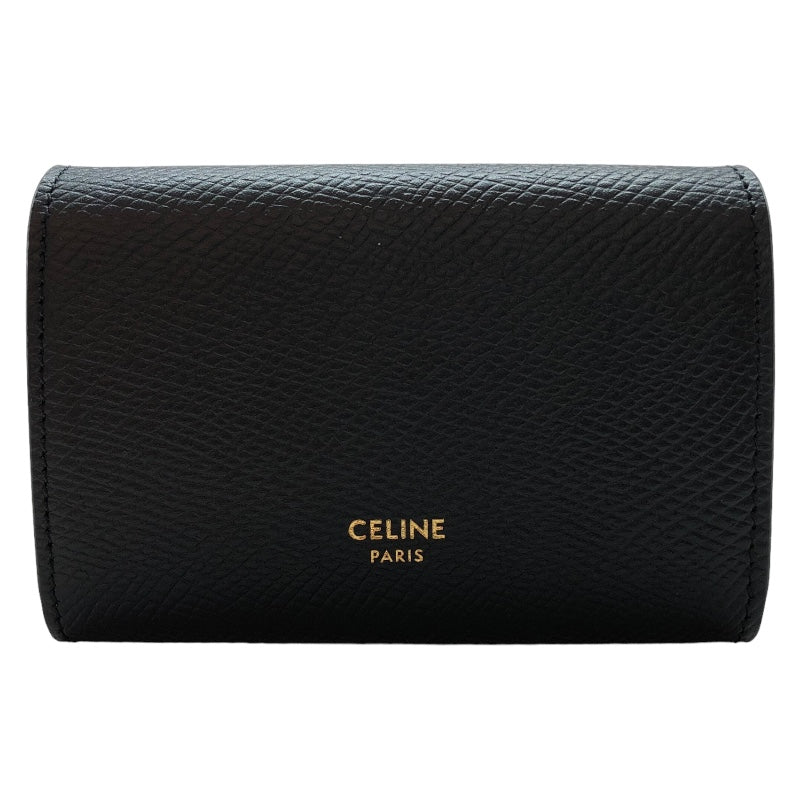 セリーヌ CELINE ビジネスカードホルダー 10J813 ブラック グレインドカーフスキン メンズ カードケース | 中古ブランドリユースショップ  OKURA(おお蔵)