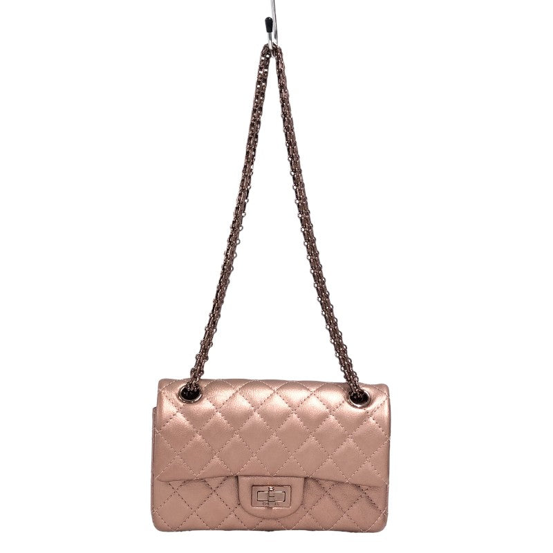 シャネル CHANEL 2.55 ミニフラップ バッグ AS0874 ピンクゴールド ピンクゴールド金具 エイジドカーフ レディース ショル |  中古ブランドリユースショップ OKURA(おお蔵)