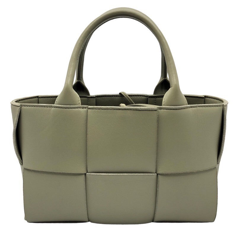 ボッテガ・ヴェネタ BOTTEGA VENETA ミニアルコトート 709337 トラバーチン ラムスキン レディース ハンドバッグ |  中古ブランドリユースショップ OKURA(おお蔵)