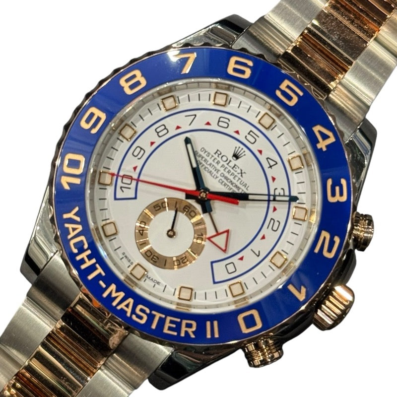 大人気新品  ロレックス ROLEX ヨットマスター2 116681 PG/SS 自動巻き 時計