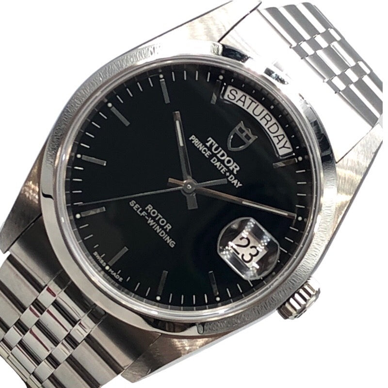チューダー/チュードル TUDOR プリンス デイトデイ 76200 ブラック ステンレススチール メンズ 腕時計 | 中古ブランドリユースショップ  OKURA(おお蔵)