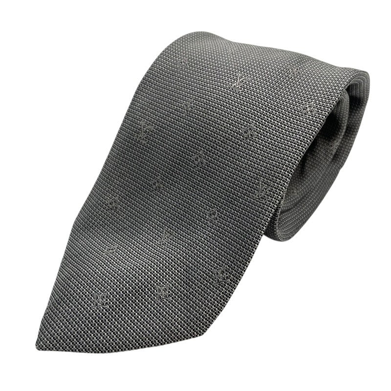 ルイ・ヴィトン LOUIS VUITTON シルク ネクタイ グレー シルク100