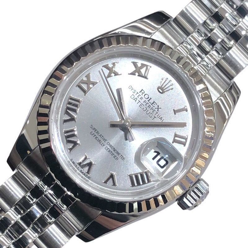 ロレックス ROLEX デイトジャスト26 179174 シルバー K18WG/SS ...