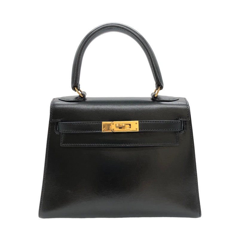 エルメス HERMES ミニケリー 〇S刻 ブラック/GD金具 ボックス