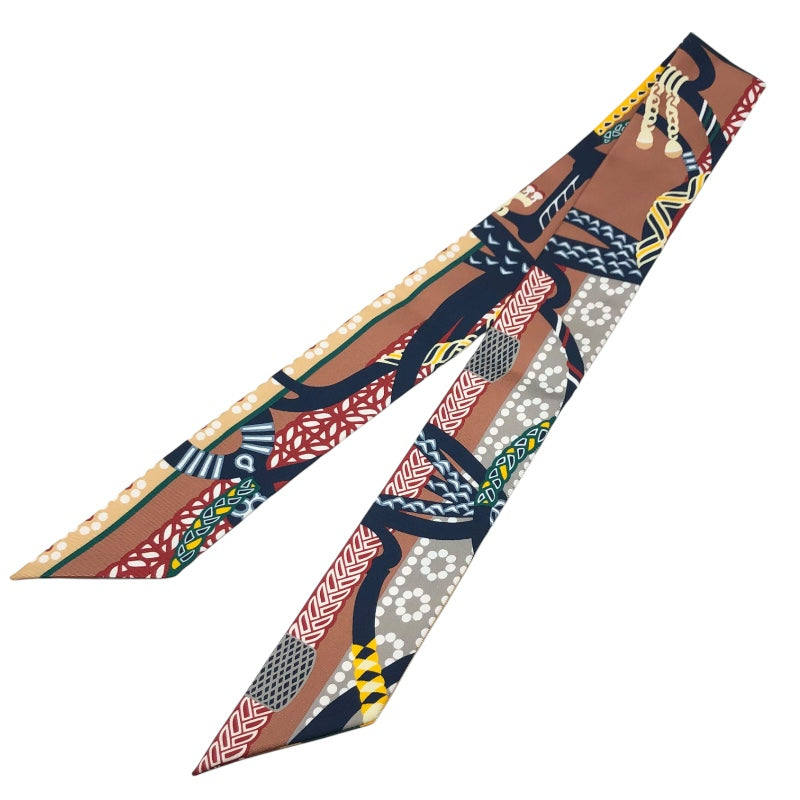 エルメス HERMES ツイリー　鎧の幻想 マルチカラー シルク レディース スカーフ
