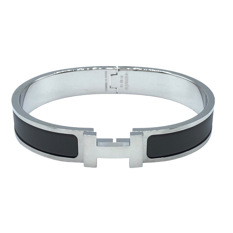 エルメス HERMES クリックH ブレスレット グレー SV金具 メタル