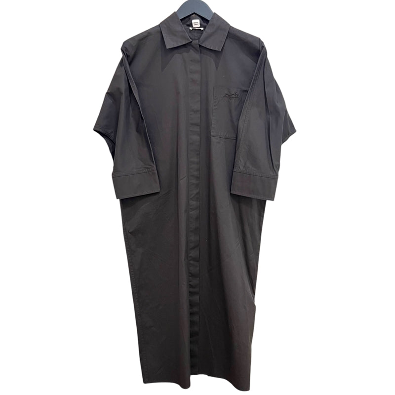 エルメス HERMES シャツ ワンピース 3H0542DV 34 ブラウン コットン100