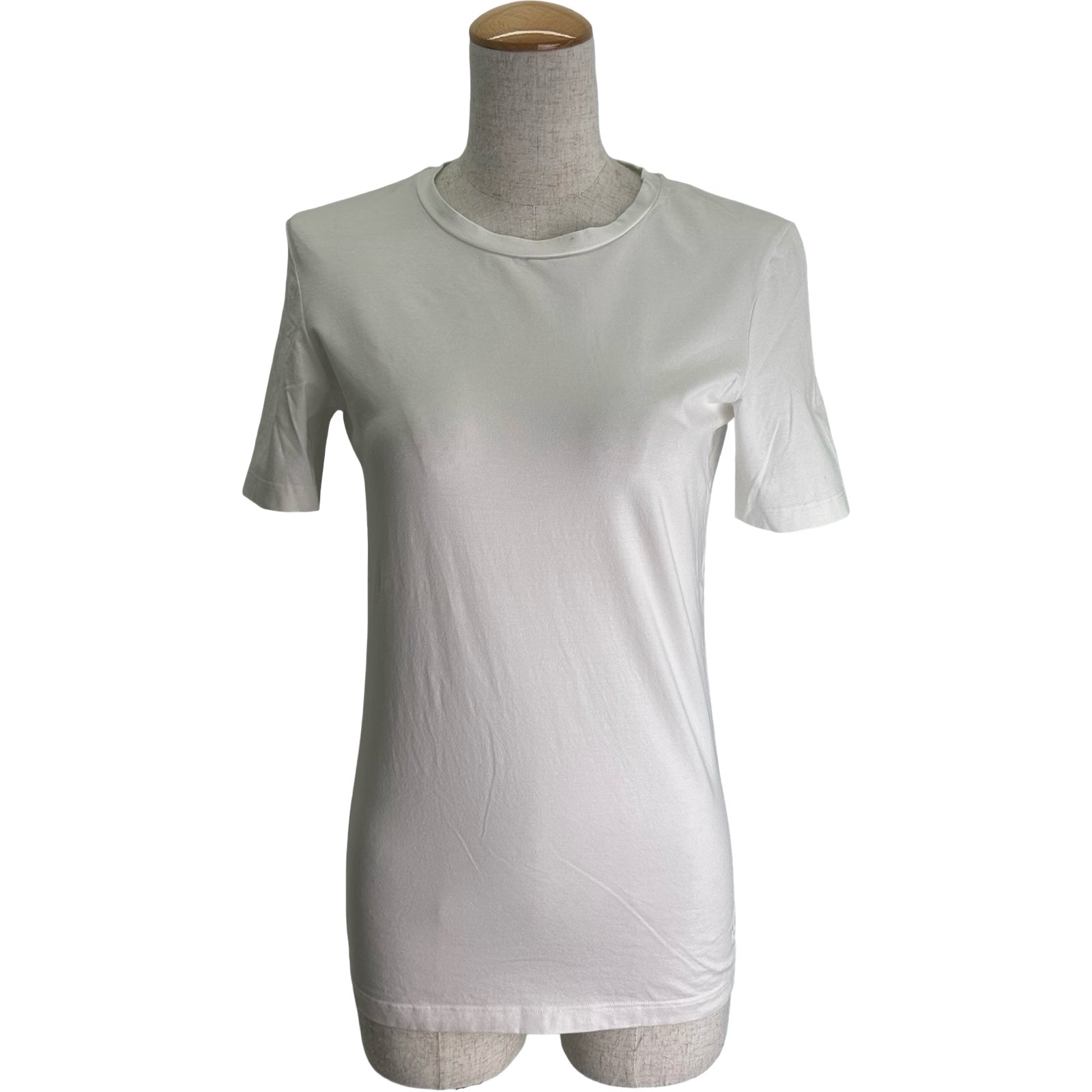ジルサンダー JIL SANDER ワンポイントロゴTシャツ ホワイト コットン 