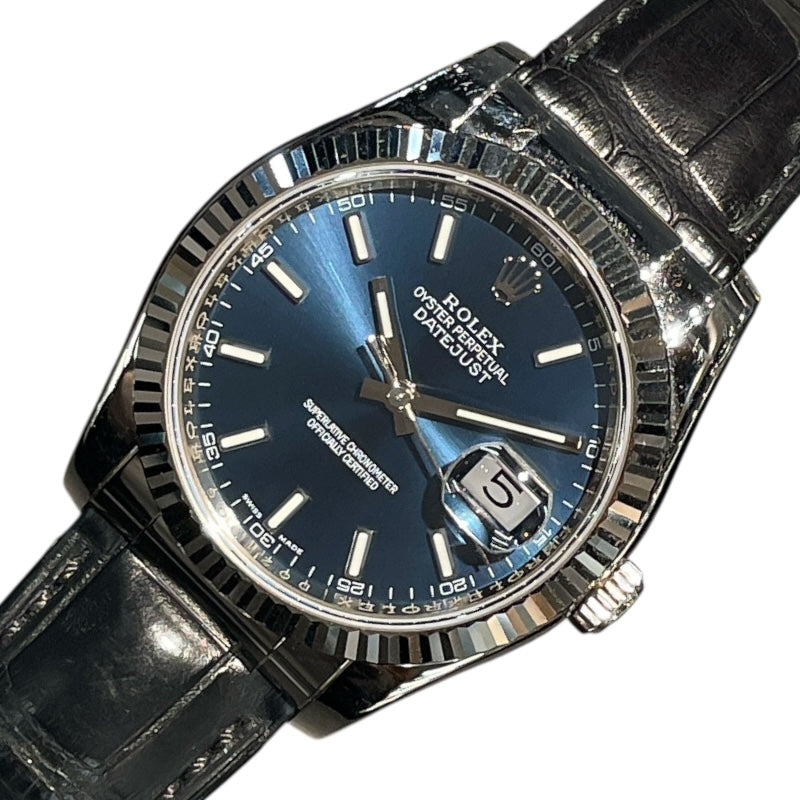 ロレックス ROLEX デイトジャスト36 116139 K18WG 自動巻き メンズ