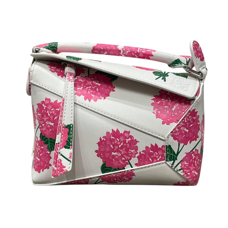 LOEWEロエベ パズルミニバッグ ピンク レザー ロエベ LOEWE パズルバッグミニ A510P88X15 ホワイト・ピンク カーフ