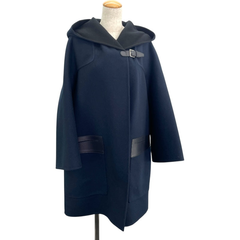 エルメス HERMES ベビーカシミヤダッフルコート 4HO124DB ネイビー