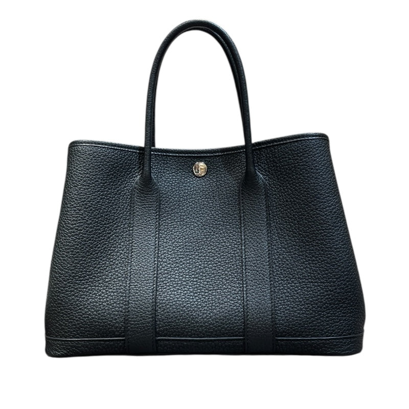 【リユース】HERMES ハンドバッグ ガーデンパーティTPM エルメス HERMES ガーデンパーティTPM B刻 ブラック ネゴンダ