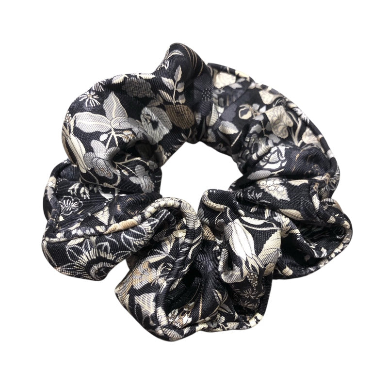 エルメス 正規品 花柄シュシュ付きヘアアクセサリー HERMES エルメス