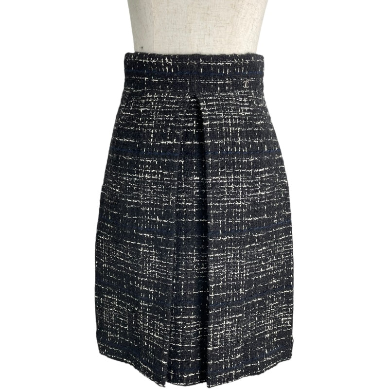 FROM JAPAN公式アカウント01■シャネル■本革・レア物■スカート スカート - シルク ツイル、バーガンディー & ネイビーブルー