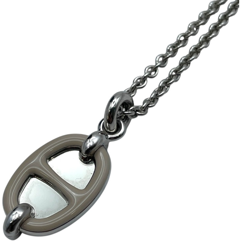 エルメス HERMES ミニ・マイヨンPMネックレス マロングラッセ メタル