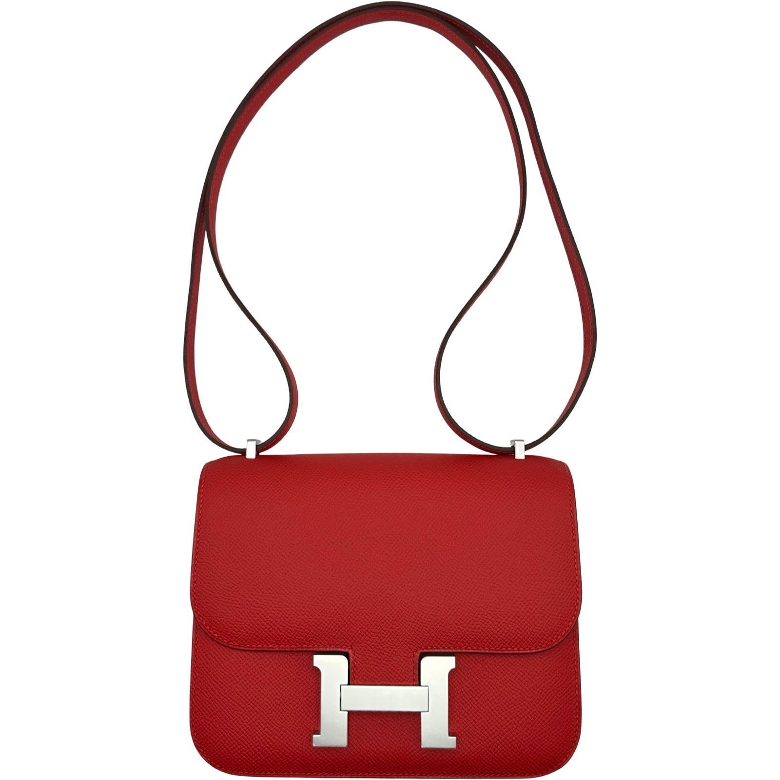 エルメス HERMES コンスタンス3ミニ K刻 ルージュラデュ/シルバー金具 
