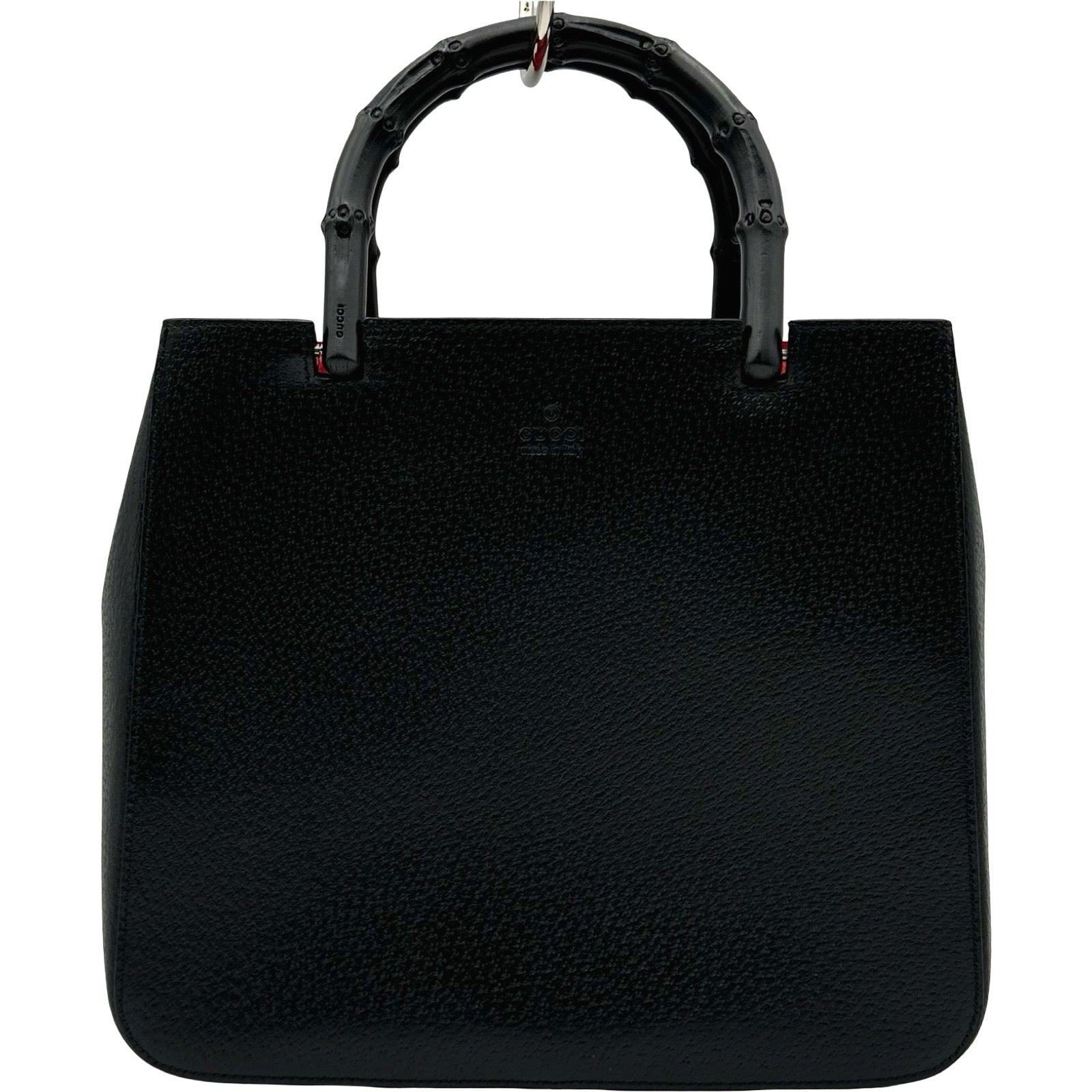 【GUCCI】トートバッグ　バンブー　レザー　ブラック グッチ GUCCI バンブーハンドバッグ 002-1061-001998 ブラック レザー