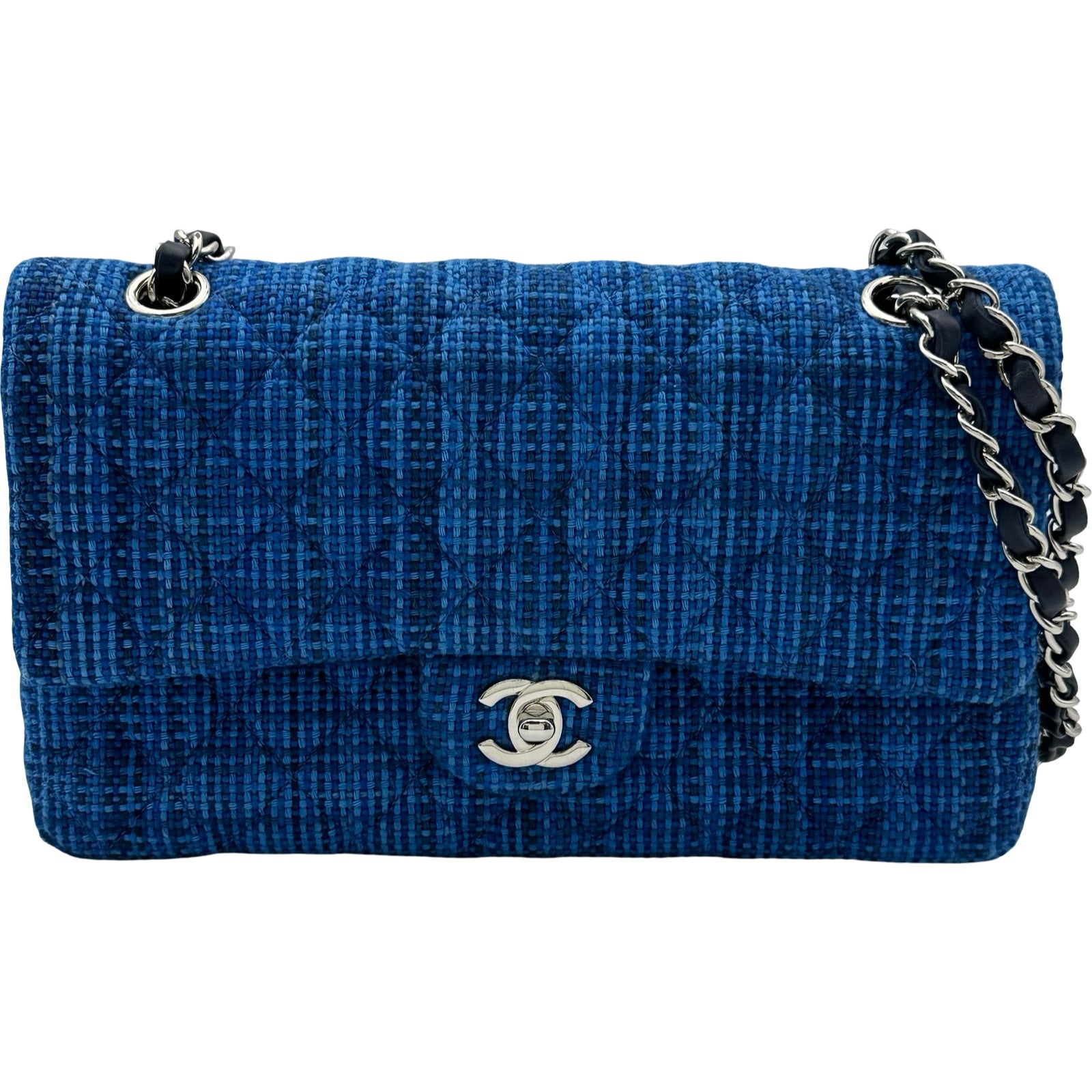 シャネル CHANEL マトラッセ25 A01112 29番台 ブルー シルバー金具