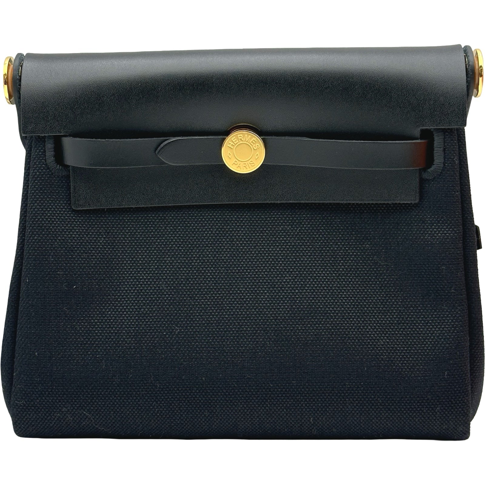 エルメス HERMES エールバッグジップミニ K刻 ブラック ゴールド金具