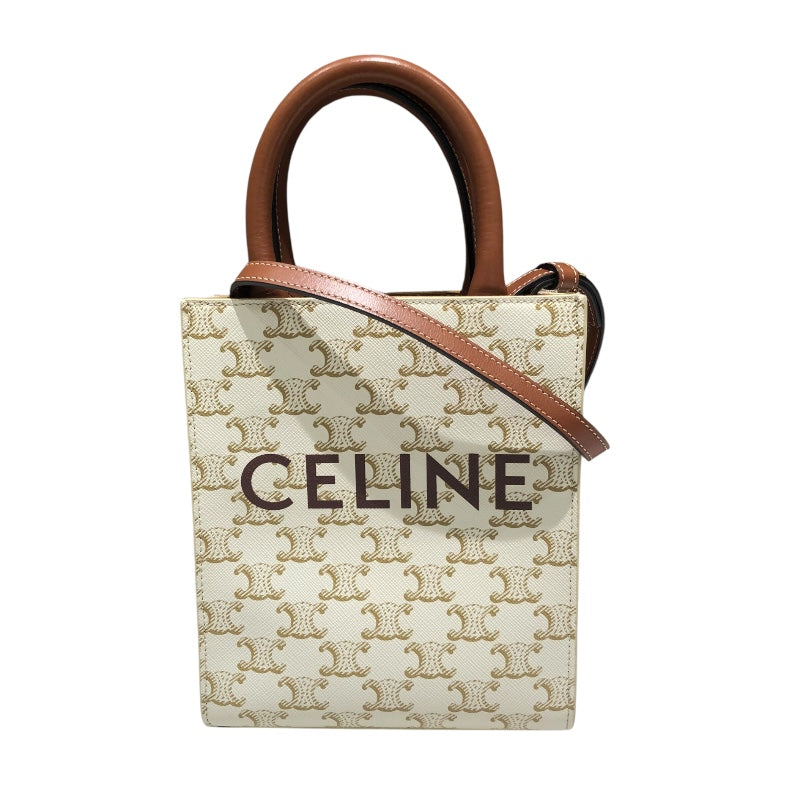 セリーヌ CELINE ミニバーティカルバッグ 194372 アイボリー