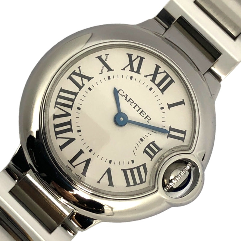 カルティエ Cartier バロンブルー SM W69010Z4 シルバー SS クオーツ レディース 腕時計 | 中古ブランドリユースショップ  OKURA(おお蔵)