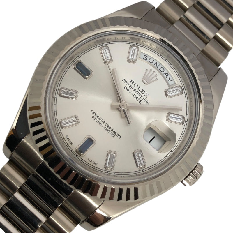 ロレックス ROLEX デイデイト2 ランダムシリアル 218239BG シルバー