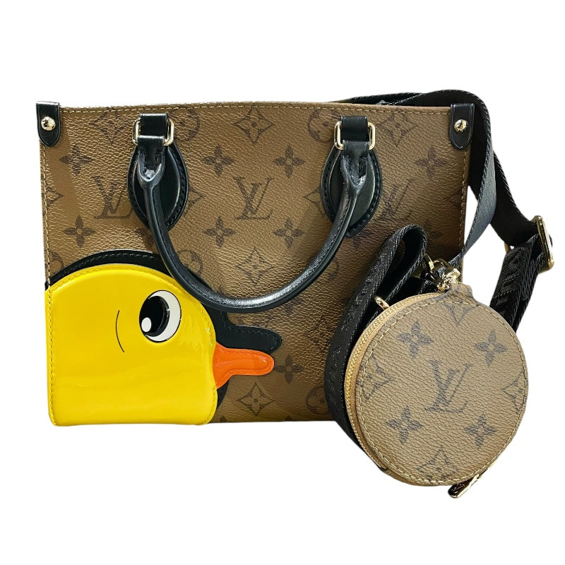 ルイ・ヴィトン LOUIS VUITTON オンザゴーPM M47199 マロン/ゴールド金具 コーティングキャンパス レディース ショルダ |  中古ブランドリユースショップ OKURA(おお蔵)