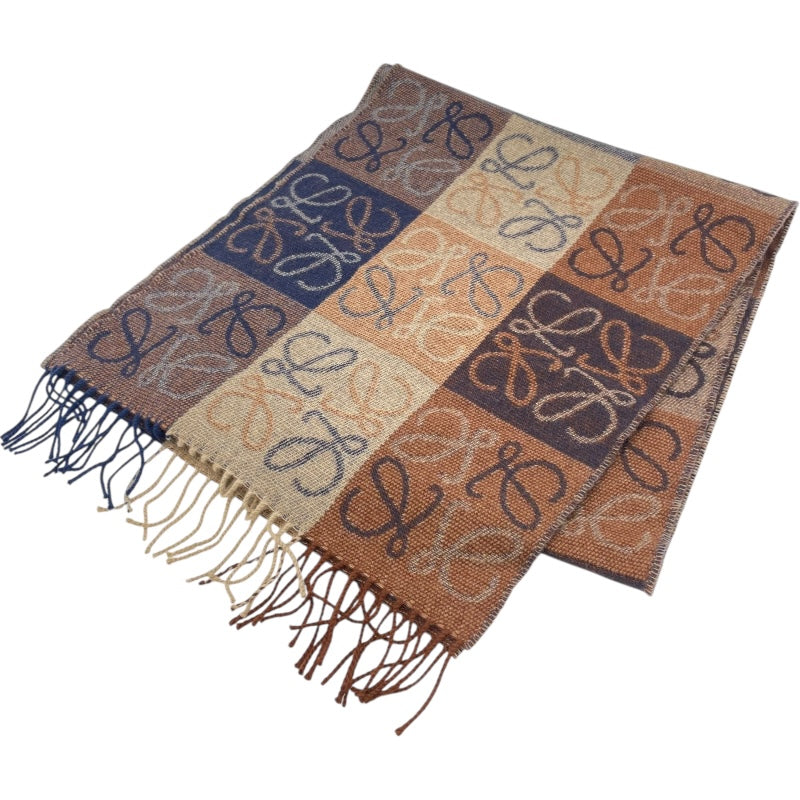 LOEWE マフラー ロエベ チェッカーボード LOEWE】チェッカーボード