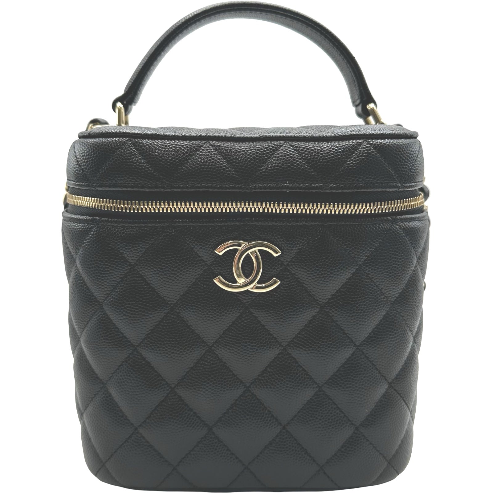 シャネル CHANEL マトラッセバニティケース AS2362 ブラック ゴールド金具 キャビアスキン レディース ショルダーバッグ シャネル CHANEL マトラッセバニティケース AS2362 ブラック ゴールド