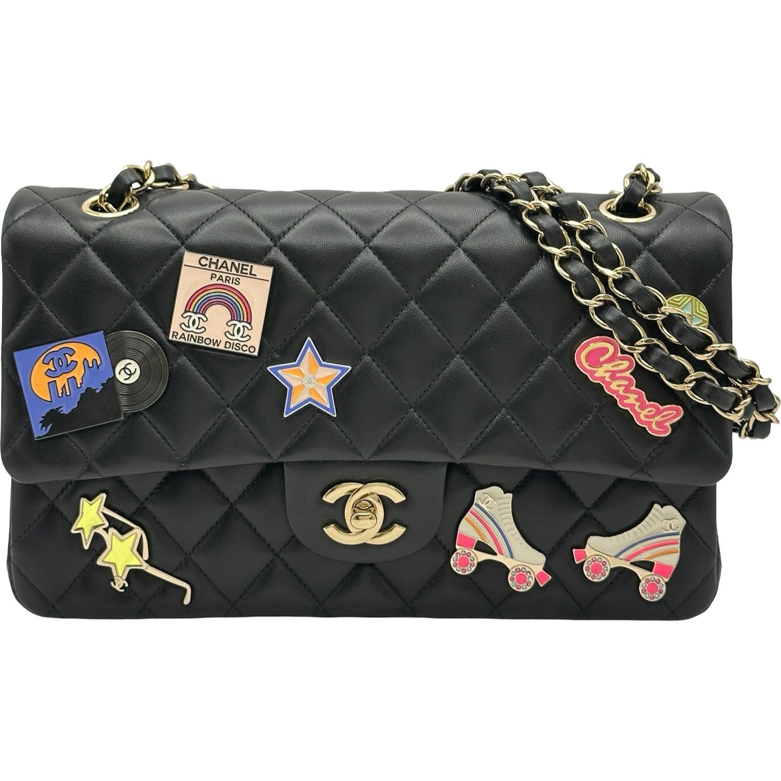 シャネル CHANEL マトラッセ25 A01112 ブラック ゴールド金具 ラムスキン レディース ショルダーバッグ シャネル CHANEL マトラッセ25 A01112 ブラック/ゴールド金具