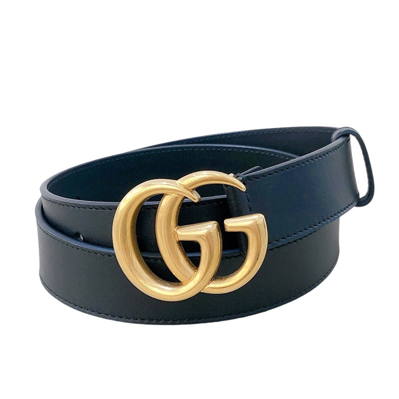 グッチ GUCCI Gマーモントベルト 414516 ブラック ゴールド金具 レザー レディース ベルト | 中古ブランドリユースショップ  OKURA(おお蔵)