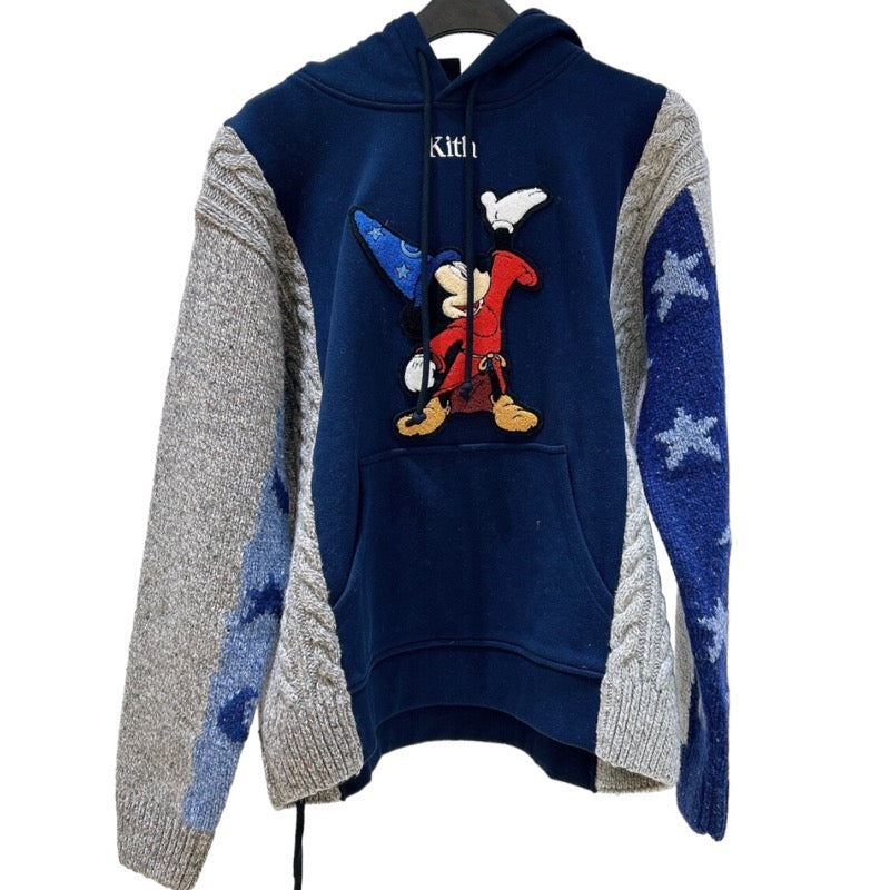 約58cm袖丈KITH ×Disney Adam ニット切替パーカー KH2403-115 コットン ...