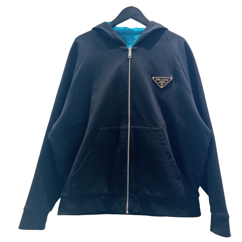 プラダ PRADA ロゴプレートリバーシブルパーカー 20SS サイズXXL UJL117 黒、青 メンズ パーカー | 中古ブランドリユースショップ  OKURA(おお蔵)