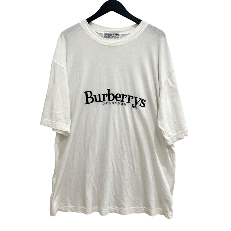 バーバリー BURBERRY ヴィンテージ ロゴ刺繍Ｔシャツ ホワイト×ブラック XL コットン100％ メンズ 半袖Ｔシャツ |  中古ブランドリユースショップ OKURA(おお蔵)