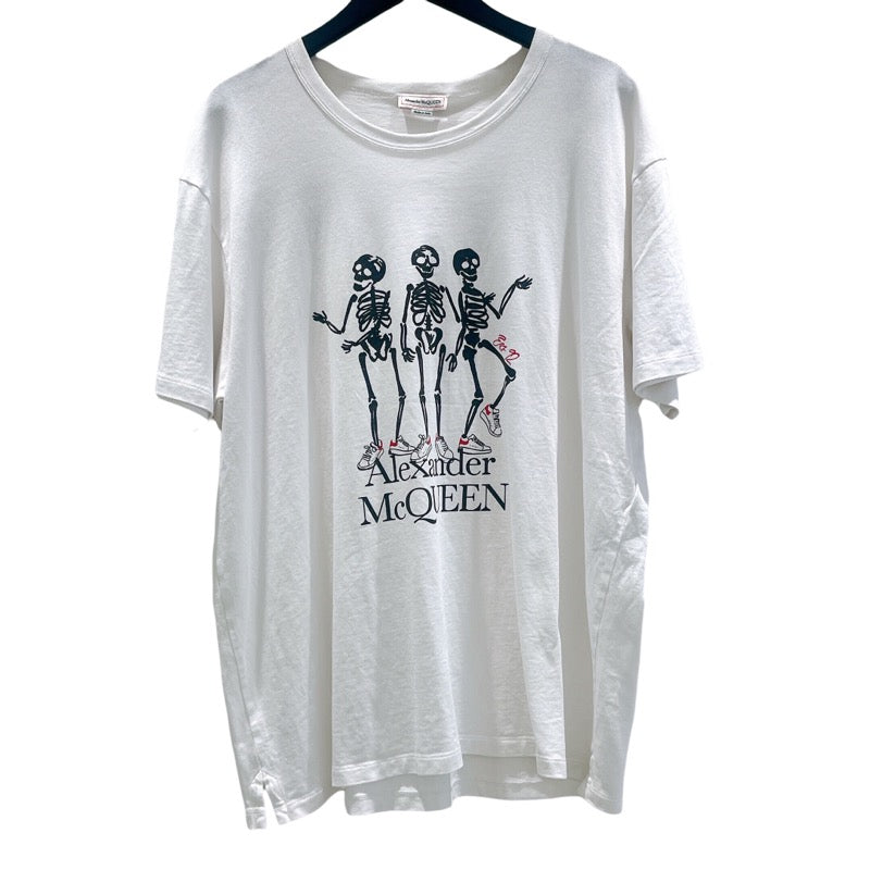 アレキサンダーマックイーン Alexander McQUEEN スカルプリントＴシャツ 2021SS 682530 Q SZ62 ホワイト/ |  中古ブランドリユースショップ OKURA(おお蔵)