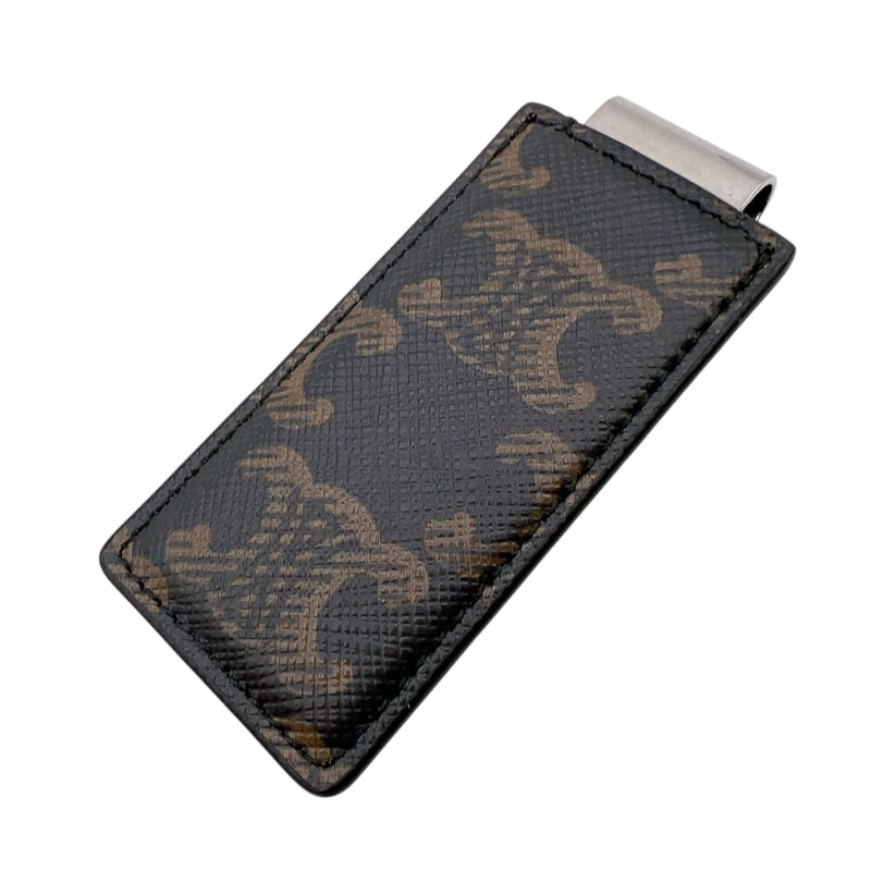 セリーヌ CELINE トリオンフマネークリップ ブラウン PVC ユニセックス