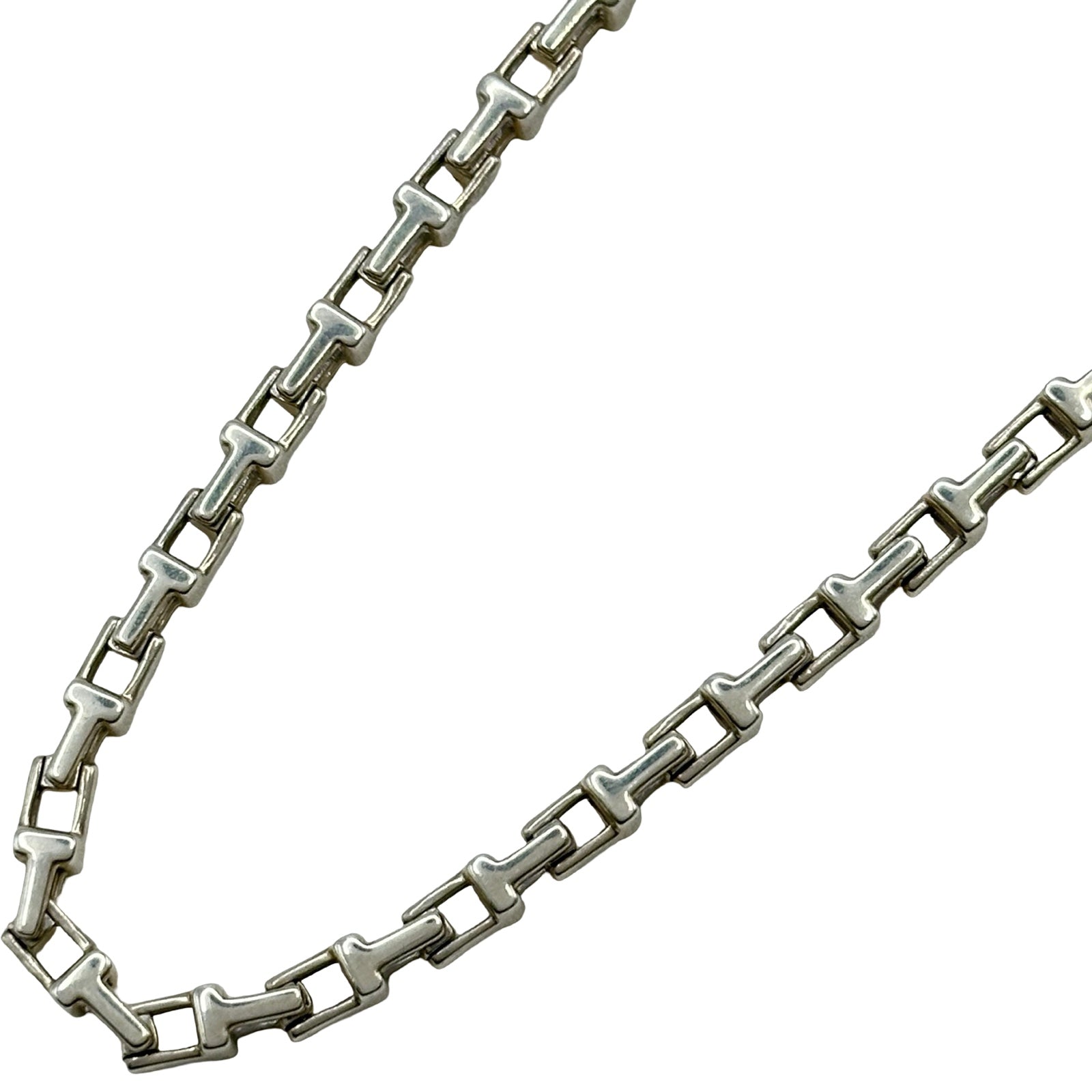 TIFFANY＆Co ナロー ネックレスSV925 メンズnecklace ティファニー TIFFANY＆CO Tナローネックレス シルバー Ag925